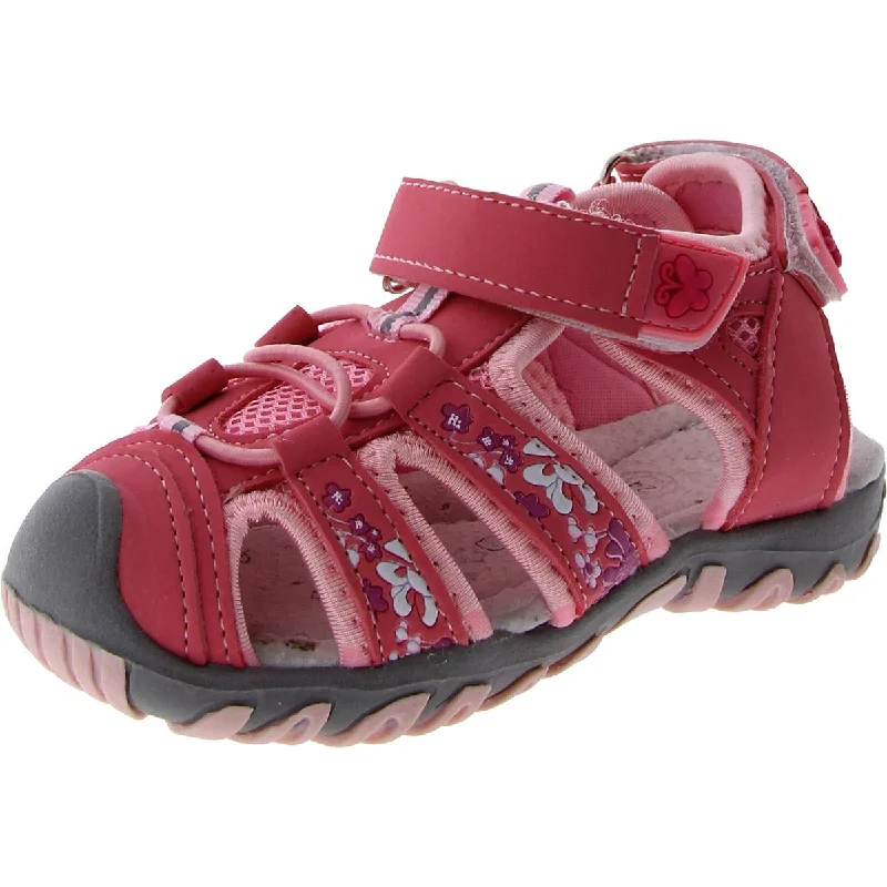 AKA Girls Toddler Faux Leather Fisherman Sandals