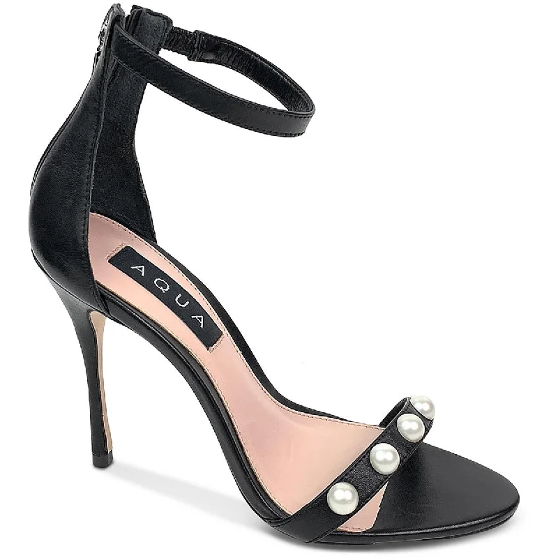 Aqua Womens Leather Dressy Heels