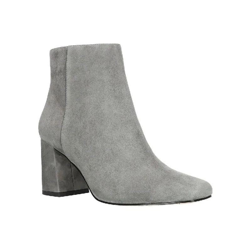 Bella Vita Womens Wilma Faux Suede Side Zipper Ankle Boots