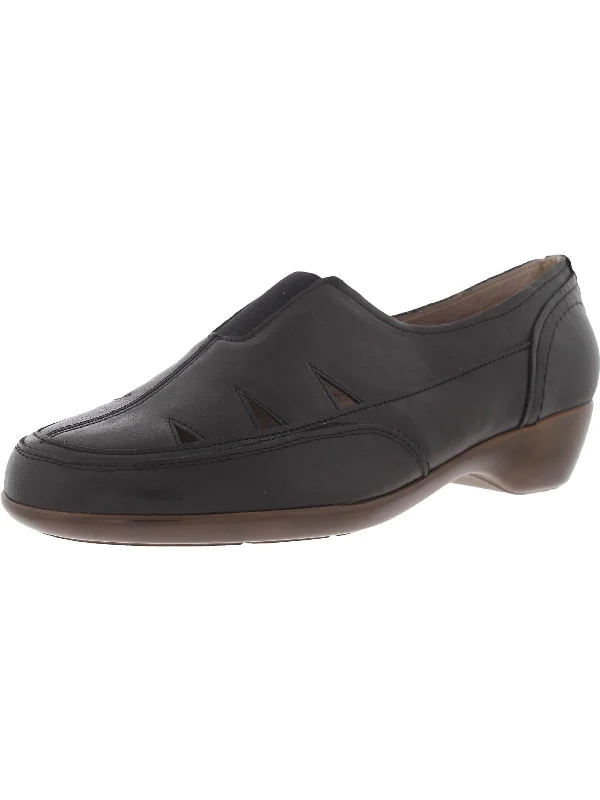 Daisie Womens Leather Slip-On Loafers