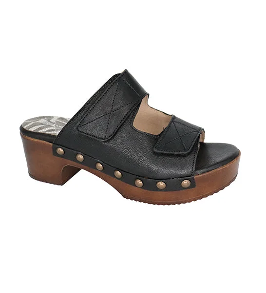 Eric Michael BREA  Black Leather Wedge