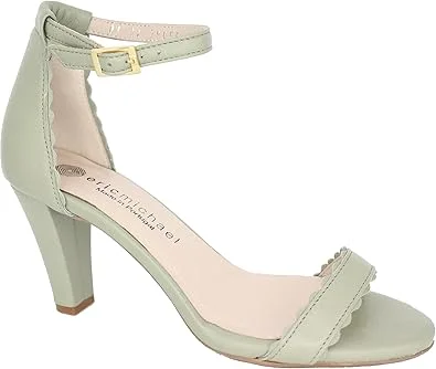 Eric Michael Inka Bone Ankle Strap Heels