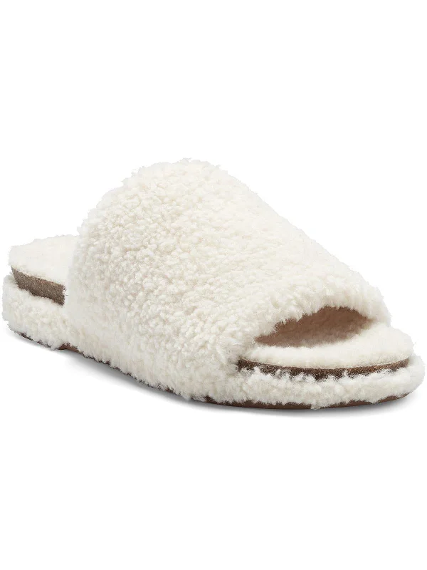 stucco faux lamb shearling