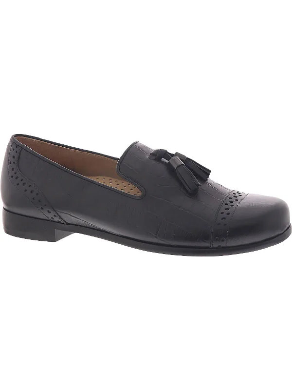 Hadley Womens Leather Tassel Loafers