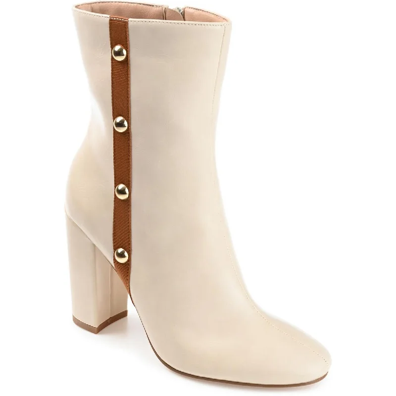 Journee Collection Womens Block Heel Zipper Booties