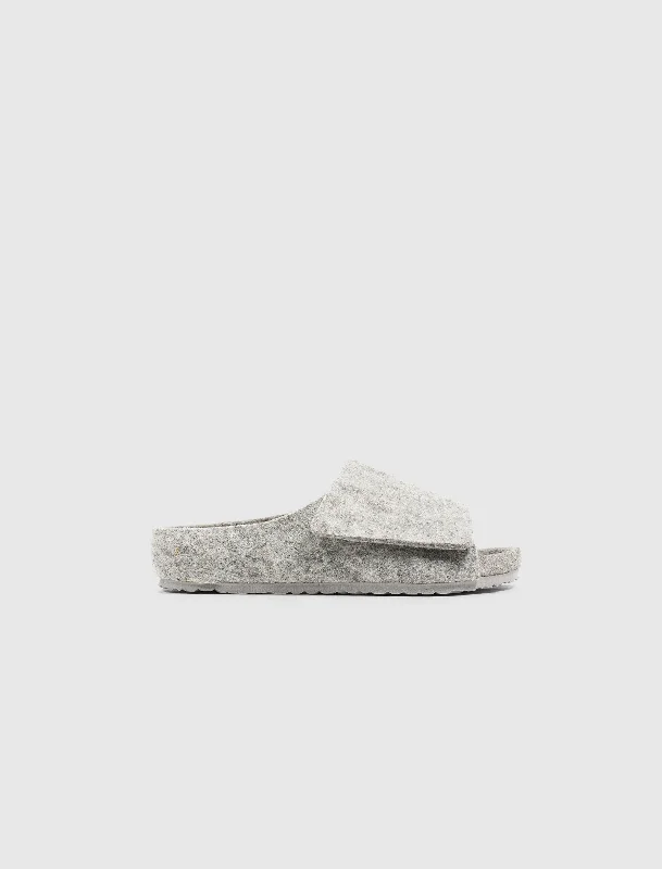 KIDS FEAR OF GOD X BIRKENSTOCK THE LOS FELIZ WOOL FELT "CEMENT MELANGE"