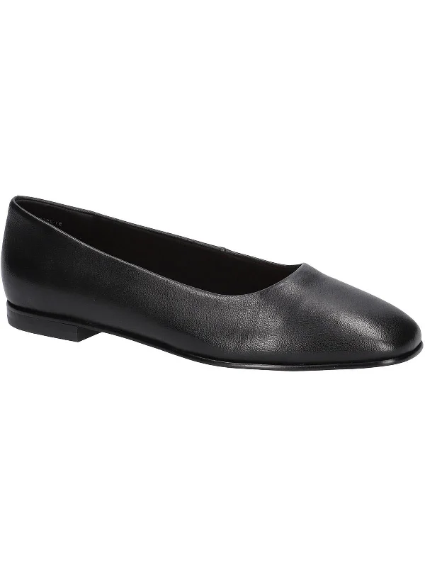 Kimiko Womens Leather Slip On Loafers