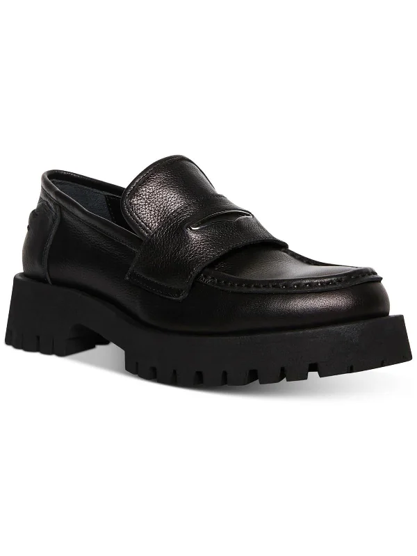 Lawrence Womens Slip On Leather Loafers