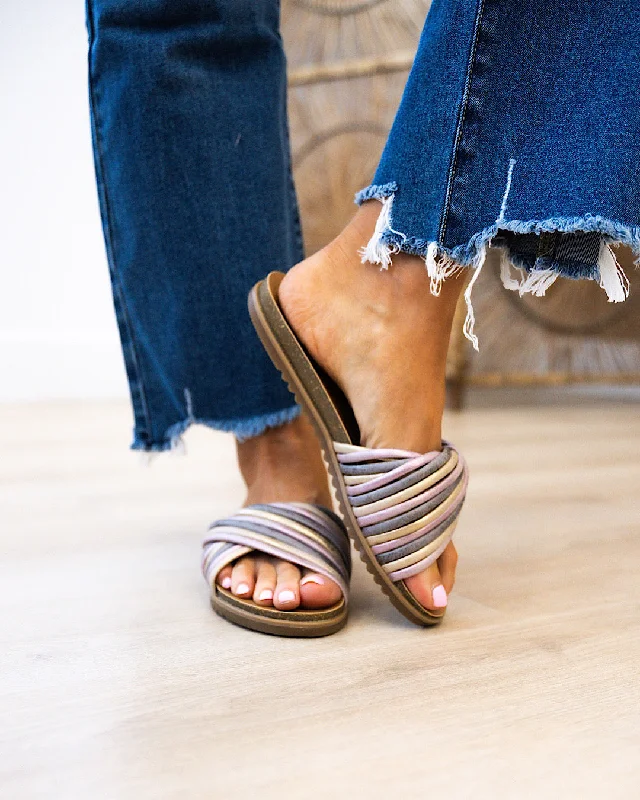 Blowfish Malu Sandals - Pink, Gold & Pewter FINAL SALE