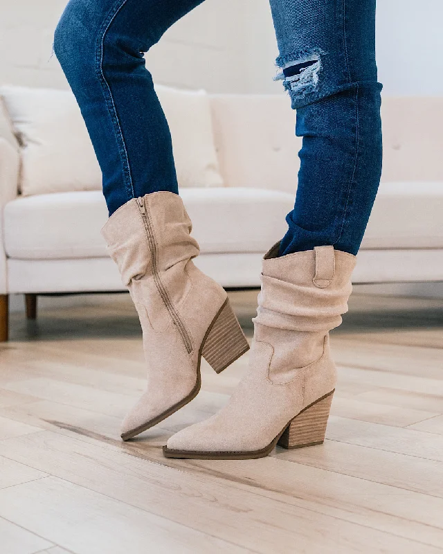 Very G Morocco Slouch Boots - Light Taupe FINAL SALE