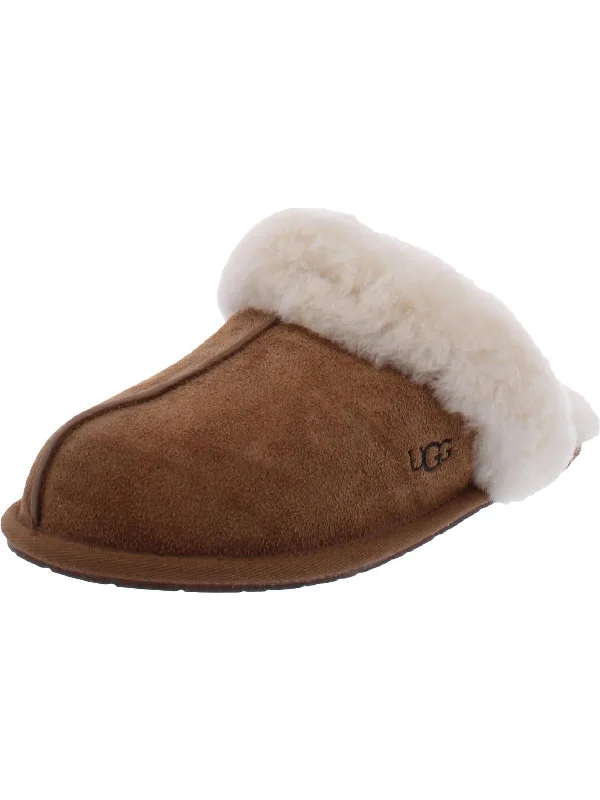 Scuffette II Womens Suede Comfort Slip-On Slippers