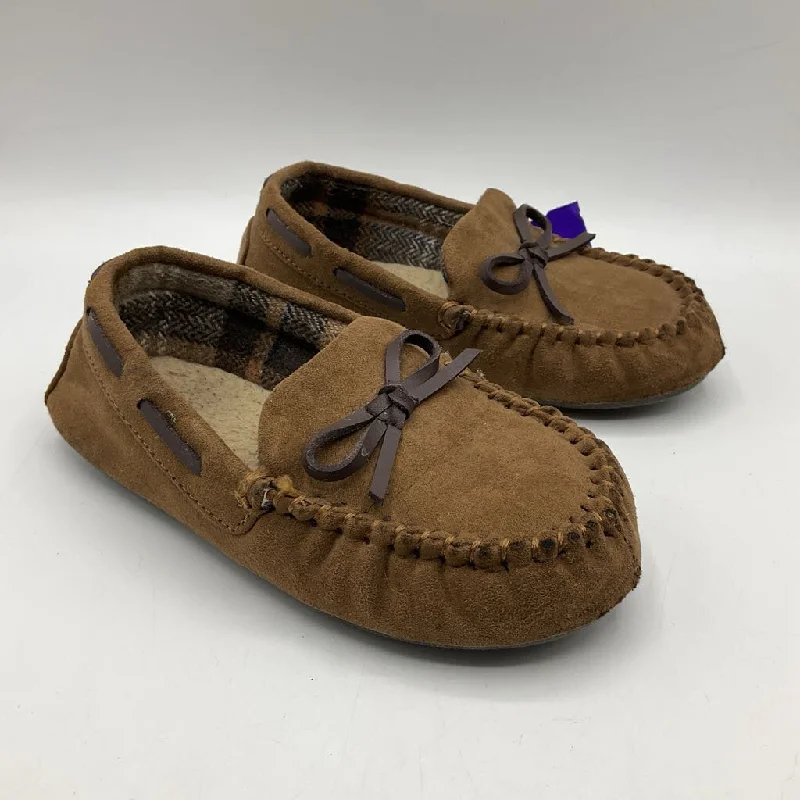 Size 10: Brown Moccasin slippers