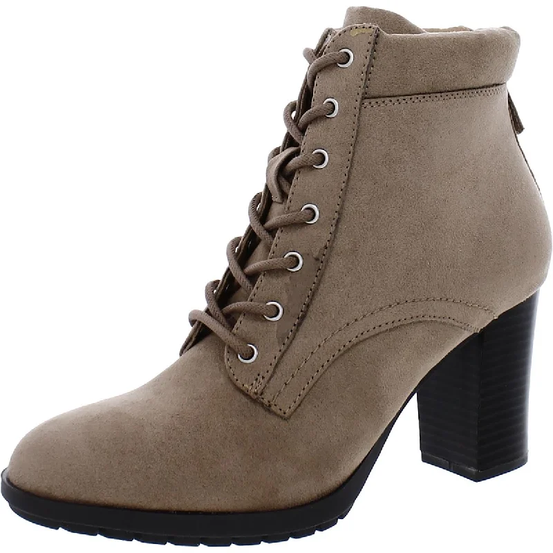 Style & Co. Womens Faux Suede Almond Toe Booties