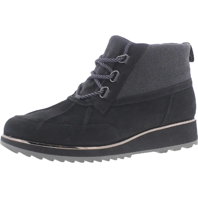 Vionic Womens Nolan Leather Waterproof Combat & Lace-up Boots