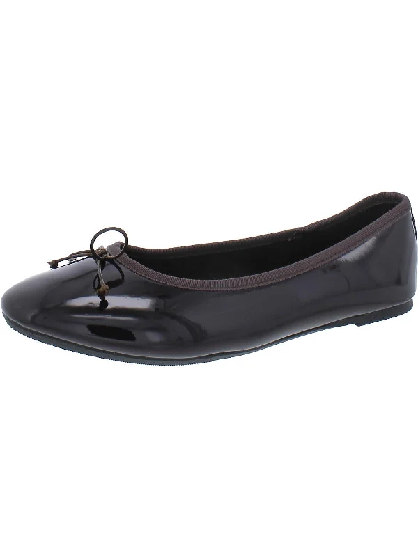 Womens Bow Slip On Loafers