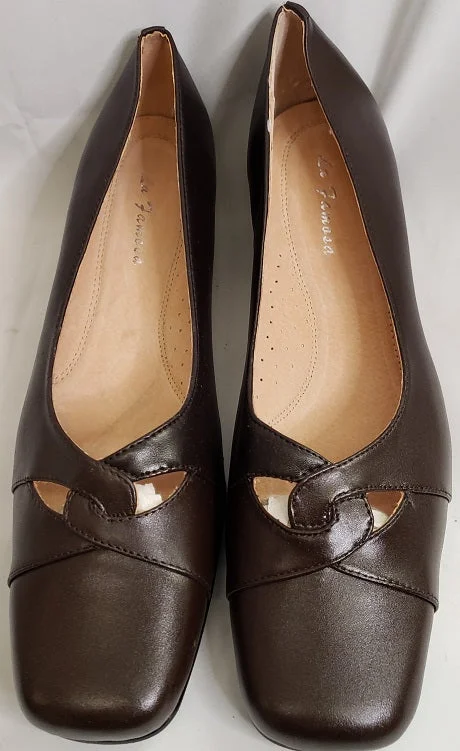 2.25" Elizabeth -- Women's Leather Pump -- Brown