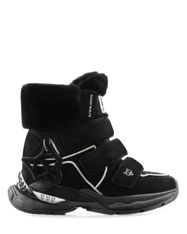 Summit Black Suede Mesh